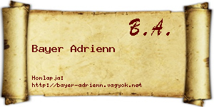 Bayer Adrienn névjegykártya