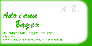 adrienn bayer business card